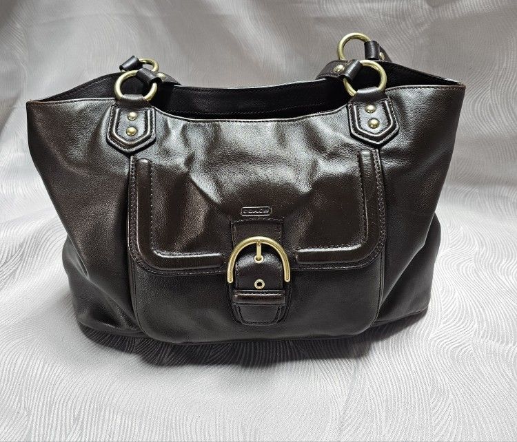 Coach CAMPBELL LEATHER BELLE CARRYALL COACH F24961 BRASS MAHOGANY Leather for Sale in Winter Springs FL OfferUp