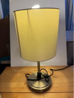 Small table lamp with usb charger
