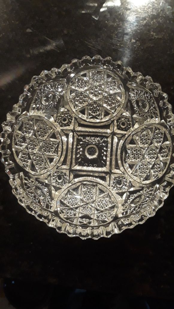 Custom Cut Crystal Bowl