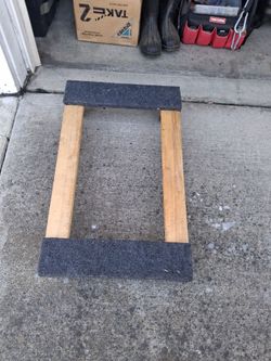 Hardwood Dolly with Carpeted Deck End