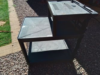 Luxor 3 Tier Service Cart With 3 Outlets