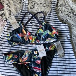 Girl 3pcs Bathing Suit Size 12