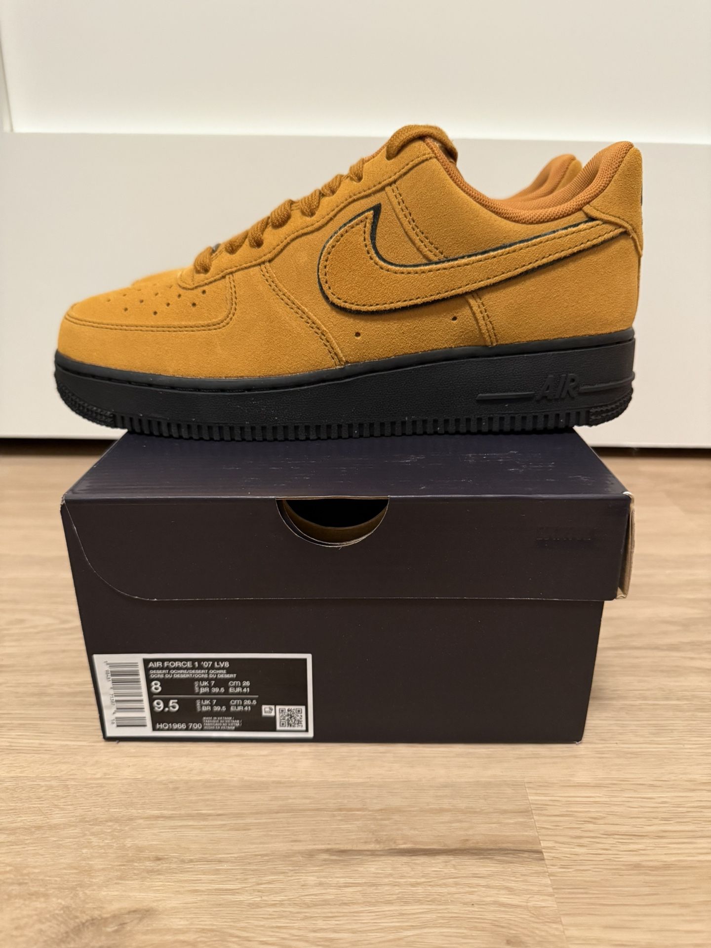 Nike Air Force 1 Low “Desert Ochre Black” Men’s Size 8 HQ1966-700