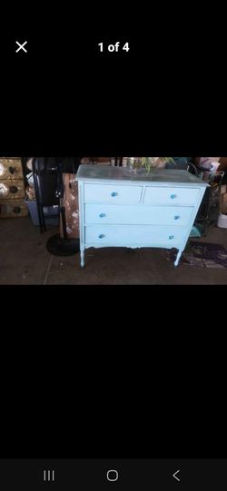 Antique dreser blue for a child room or girl  room