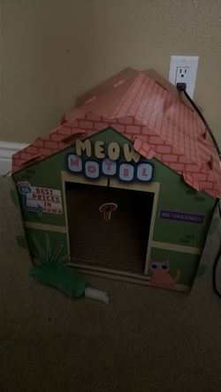 Cardboard cat house