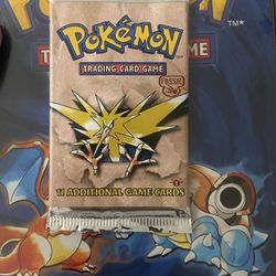 1st Edition Zapdos Fossil Booster Pack