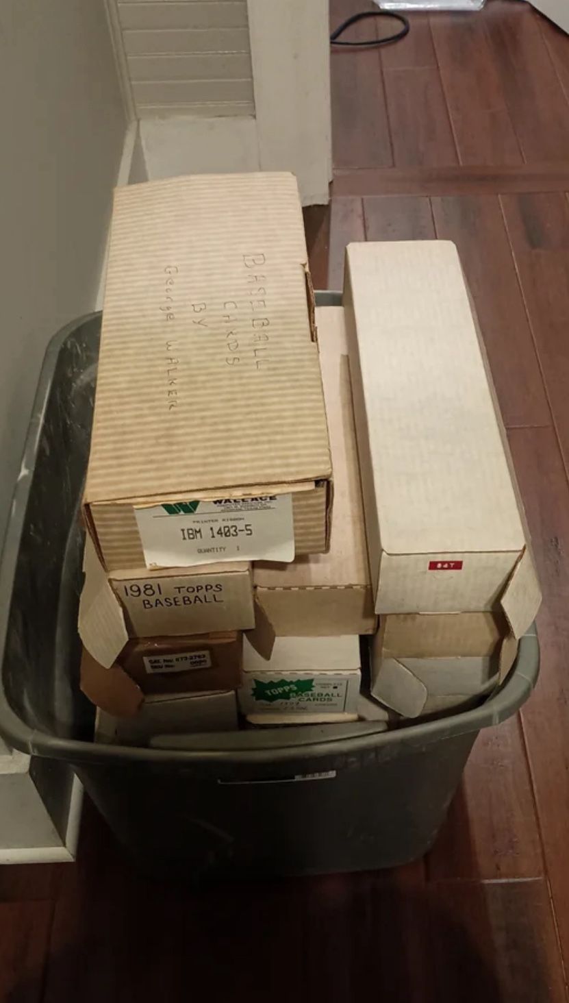Tote Full Of Baseball Cards