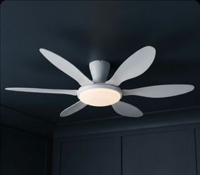 51 inch SMART White ceiling fan with remote