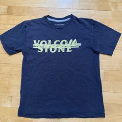 Volcom Blue/Yellow graphic t-shirt