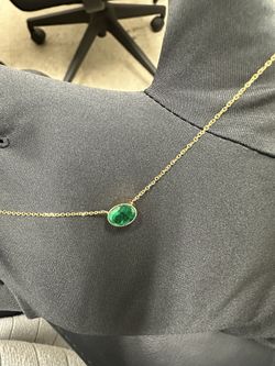 14KYG 1.5 CTW Colombian Natural Emerald 