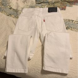 Levi’s White Pants For Boys Size 12 Reg