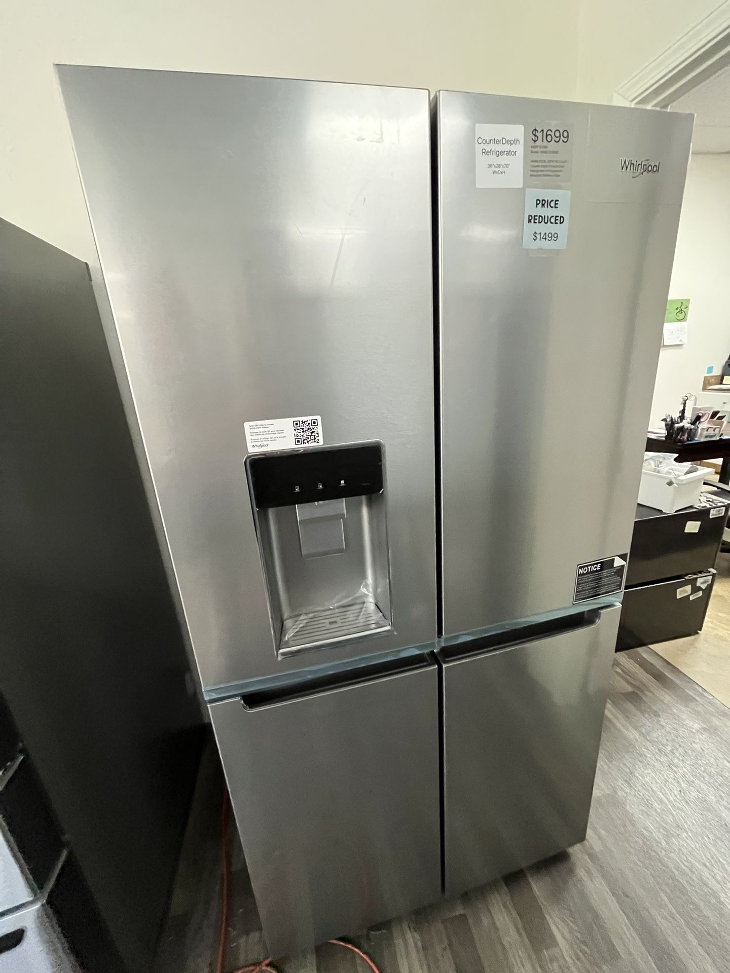 Price Reduced $1499 Was $1699 Whirlpool Counter Depth French Door