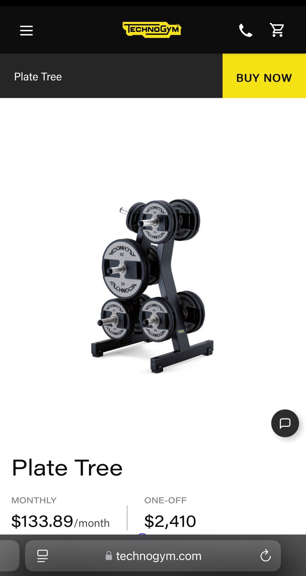 Techno Gym Plate Tree