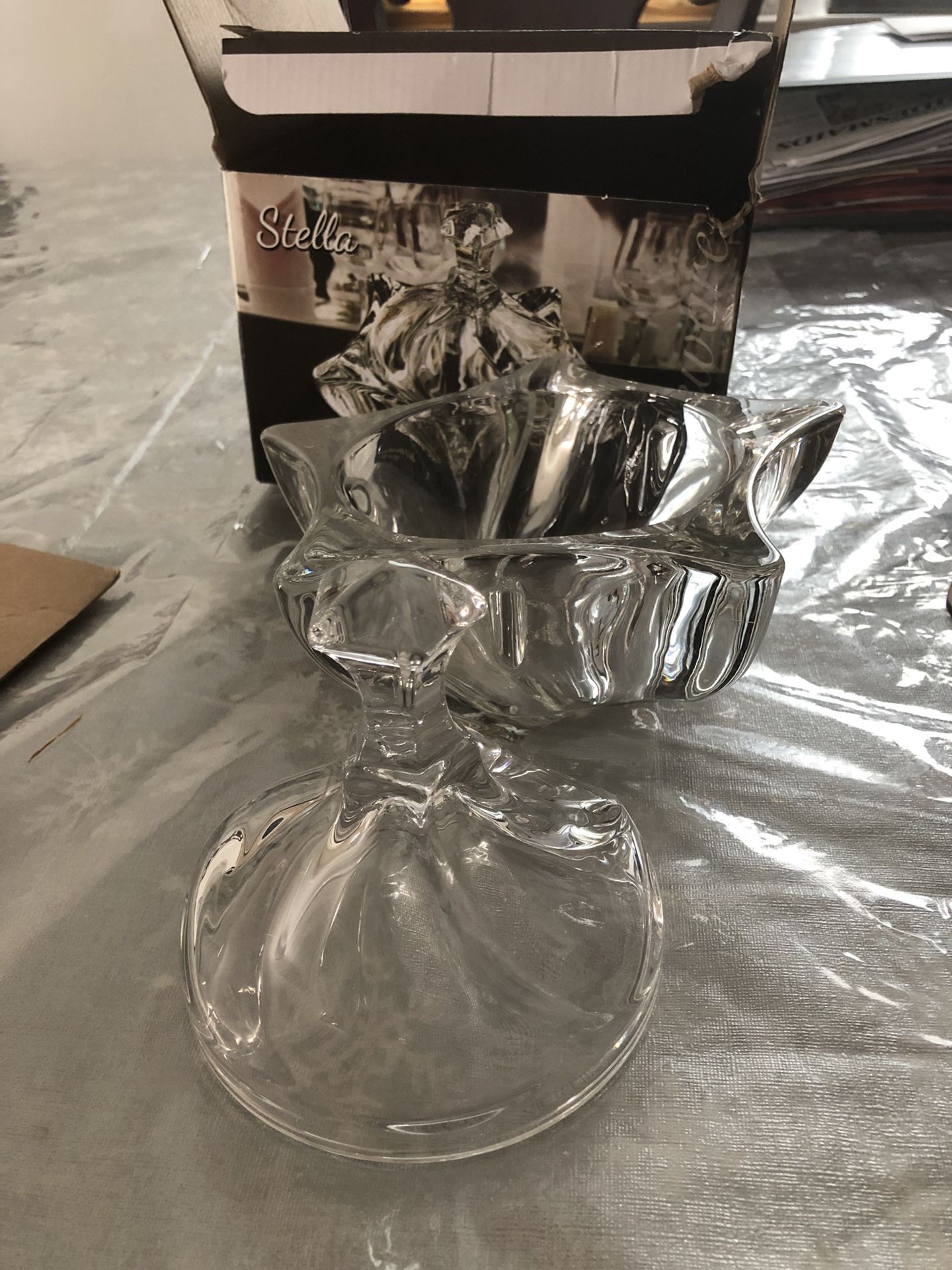 Glass Candy Dish With Lid