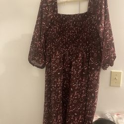 Purple Flower Dress 