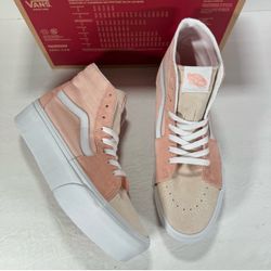 Vans Sk8-Hi Tapered Stacked Platform Color Block Peach Sneakers Women Size 9.5