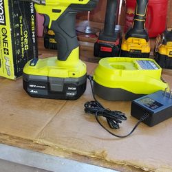 RYOBI
ONE+ HP 18V Brushless
Cordless 4-Mode 1/2 in. Impact
Wrench Kit w/ 4.0 Ah  Lithium-lon
Battery & Charger
