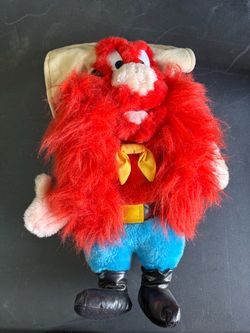 Vintage 1995 Looney Tunes Yosemite Sam 11" Plush Toy
