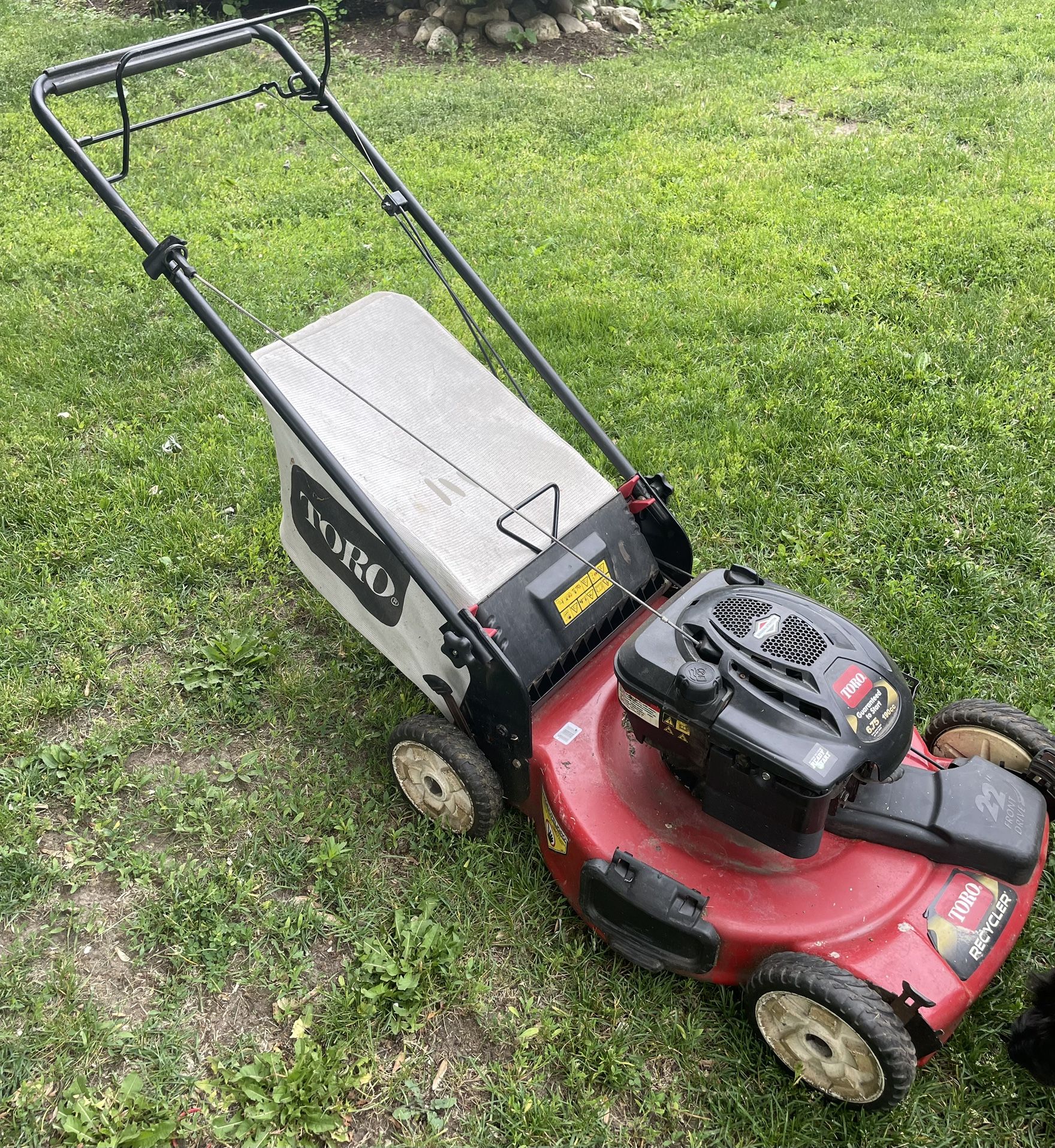 Toro 6.75hp Self-Propelled Lawn Mower with Bag