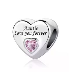.925 Sterling Silver Heart Shape Charm