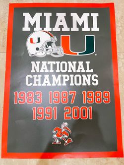 University of Miami Poster 24 x 36