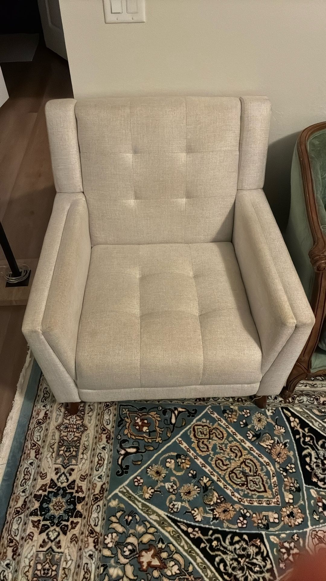 White Linen Chair (2 Available)