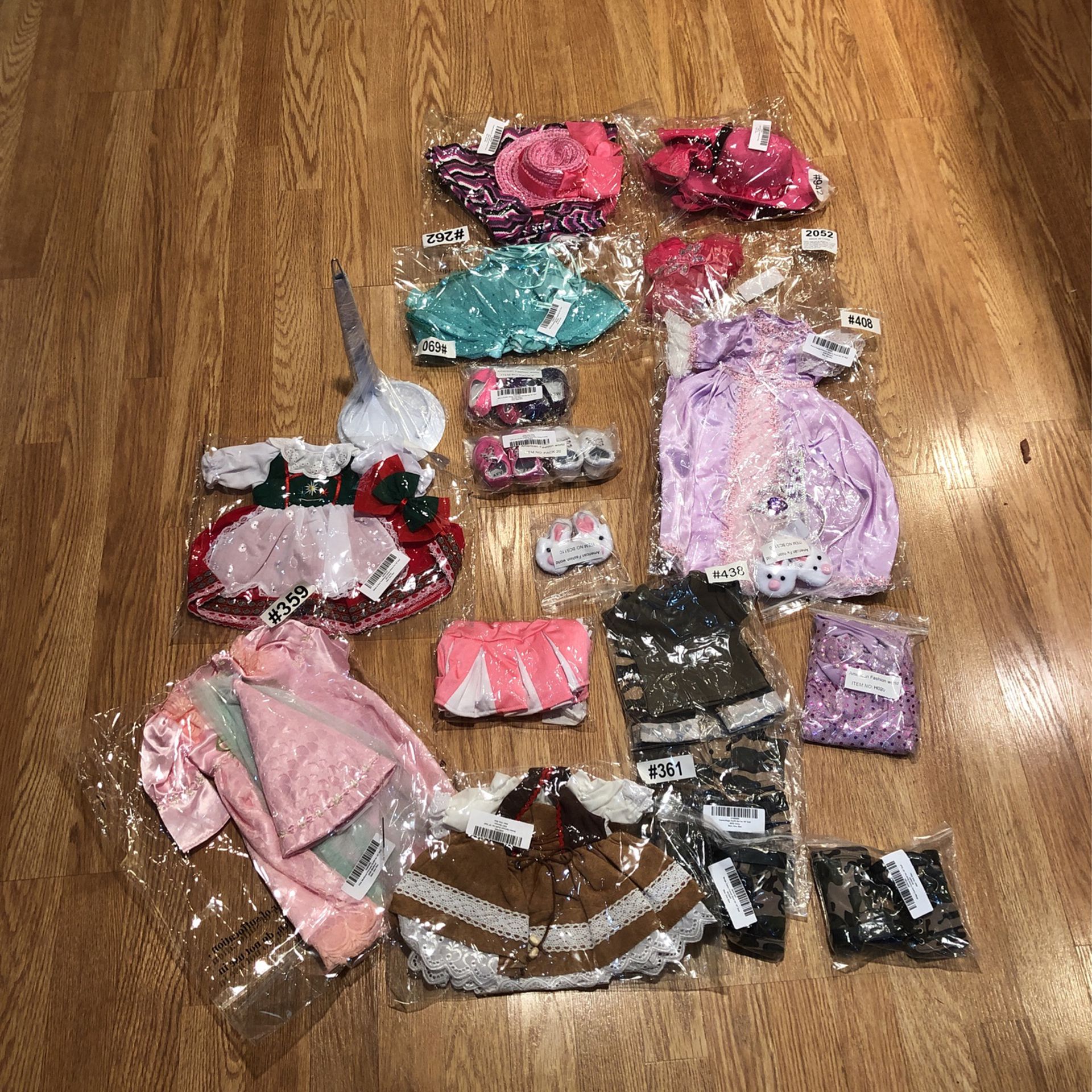 Brand New Doll Clothes And Doll Stand