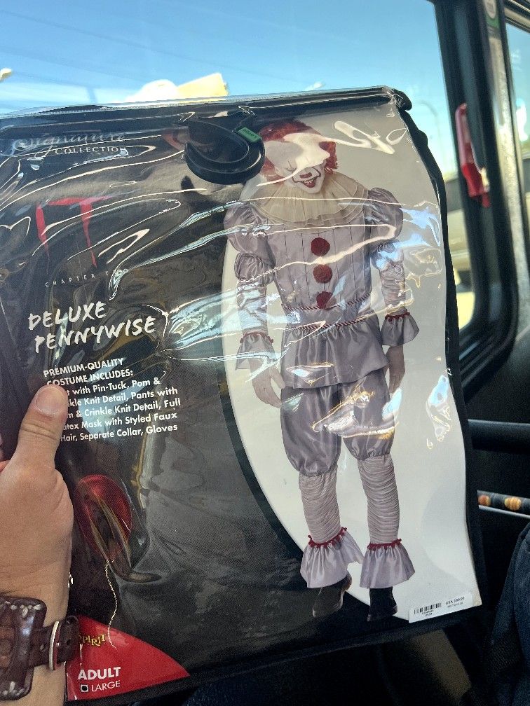 Deluxe Pennywise The Clown Costume Size Large