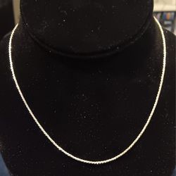 18" Sparkling Sterling Silver Necklace