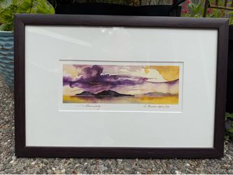 Watercolor-British Columbia landscape