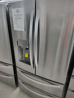 $750(THIS WEEK ONLY: 50% OFF FRENCH 4 DOOR REFRIGERATORS)