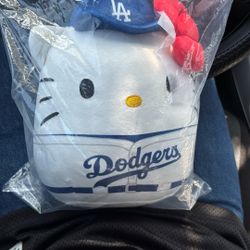 Hello Kitty Dodgers  Exclusive Plushie 