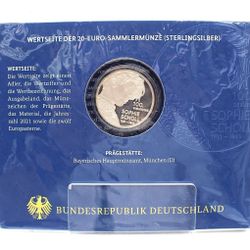 Germany 20 Euro Silver Coin 2021 – Sophie Scholl 100th Birthday Proof (Ag 925)