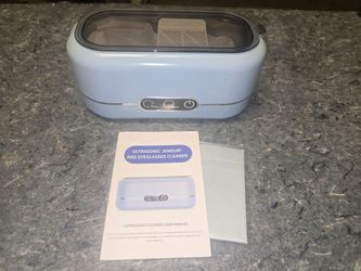 Seapark Ultrasonic Jewelry Eyeglass Cleaner 350ml Blue 50kHz