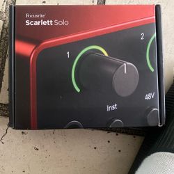 Scarlett Solo 4th Gen