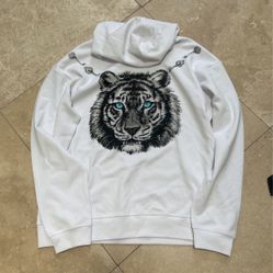 White Hoodie, Size L 