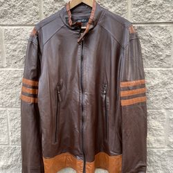 X-Men Wolverine Origins Bomber Style Brown Real Leather Jacket 
