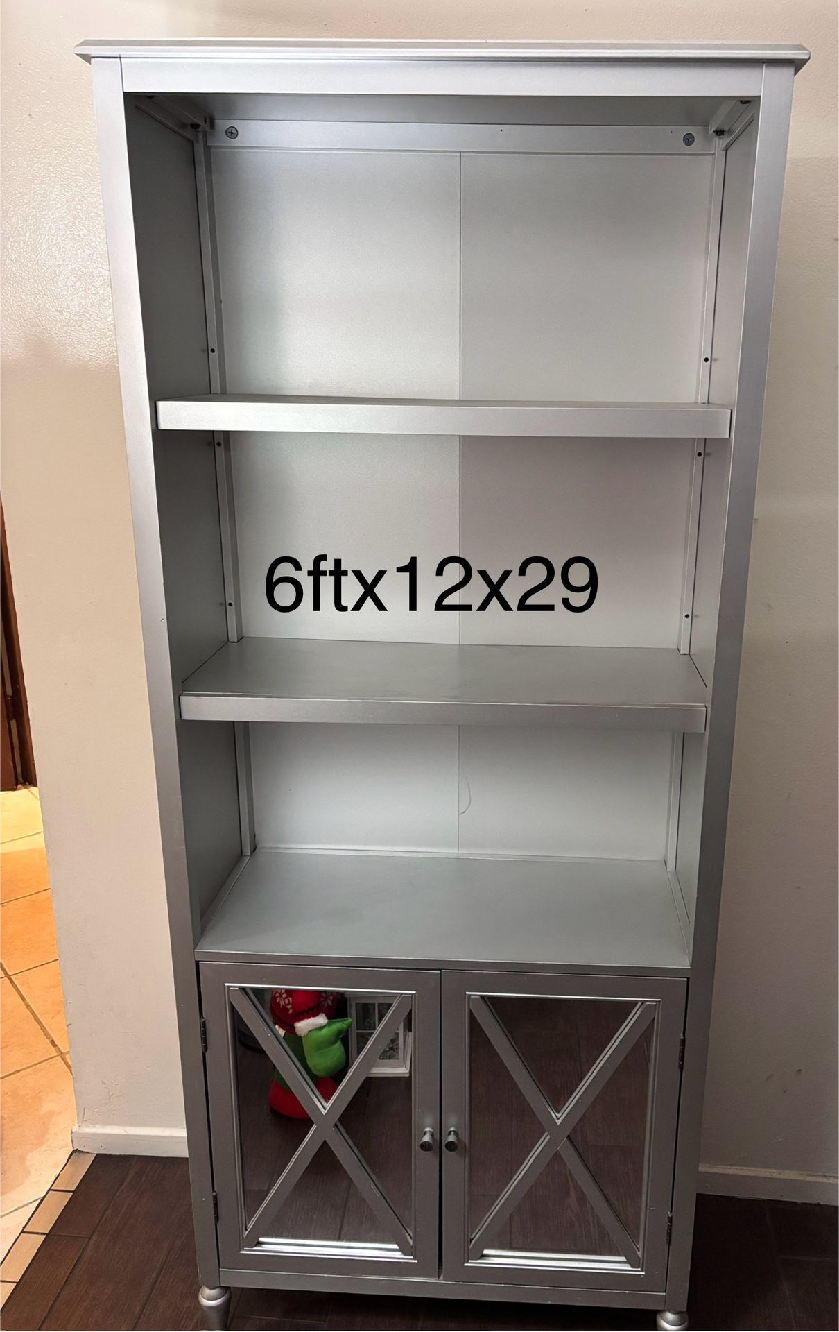 Mirror Silver Bookshelves