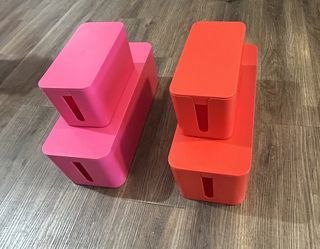 2 Sets OF CableBox Set for Desktop Cable and Cord Management