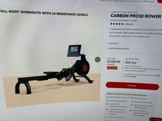 ProForm Carbon Pro 10 Rowing Machine new