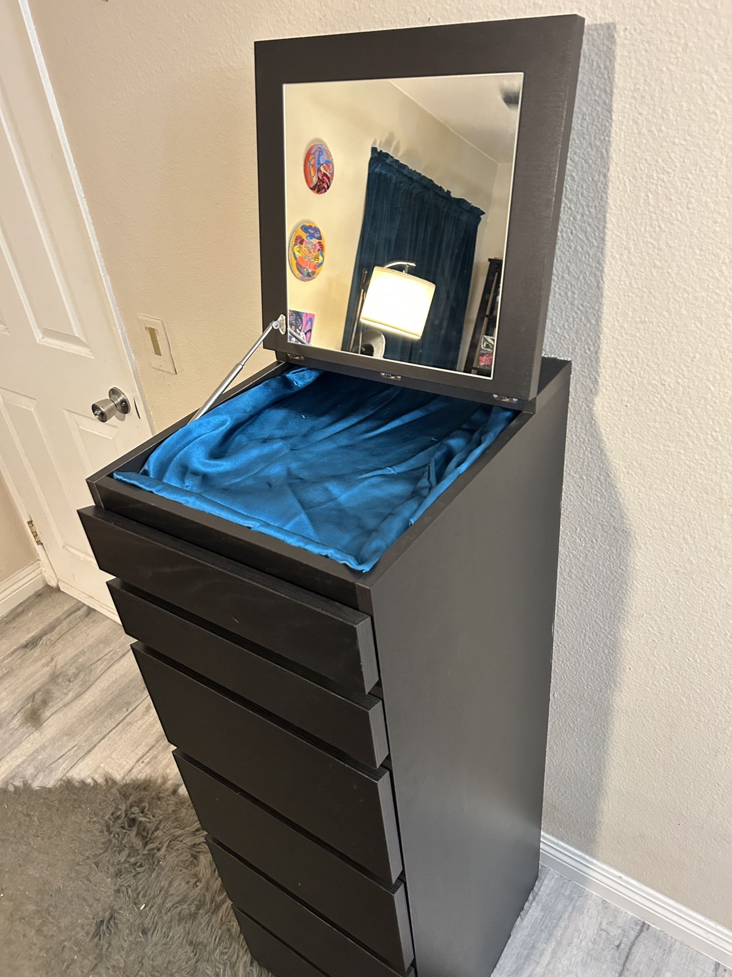 Tall 7-Drawer Vanity Dresser with Mirror – $50 OBO