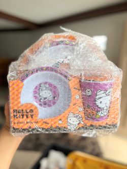 Hello Kitty Kids Halloween Plate Set
