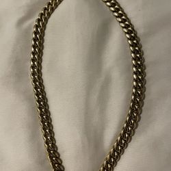 GLD custom cuban chain 16k gold plated
