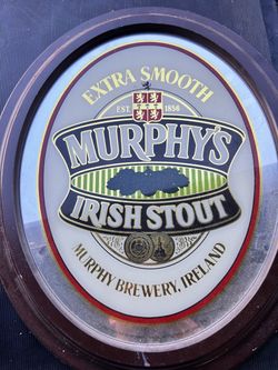 Murphy's Irish Stout Oval Bar Mirror Sign