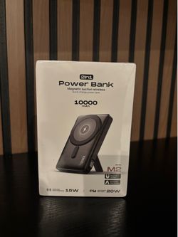 2in1 Power Bank Magnetic suction wireless Quick charge power bank 10000