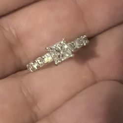2ctw natural diamond white gold engagement ring