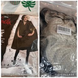 Disney Cruella De Vil Costume and Wig Set