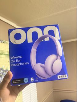 Brand New Onn. Wireless On-Ear Headphones – Lilac/Purple – Sealed