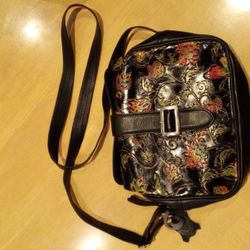 Colombian Authentic Leather Bag Hand tooled Embossed Brand New