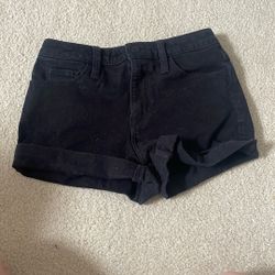 Black Jean Shorts